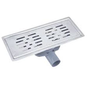 10x30cm STAINLESS STEEL FLOOR DRAIN 50MM