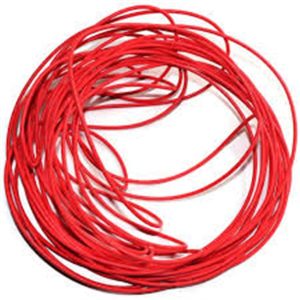 2.5MM SILICONE WIRE RED P/MTR