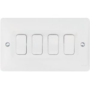 4 GANG 2 WAY SWITCH ECON 6x3