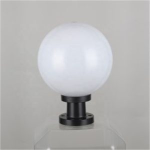8" SPHERE GATE LIGHT STAND WHITE