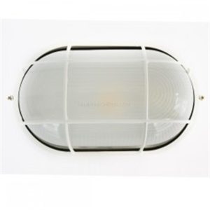 ALUMINIUM BULKHEAD OVAL WHITE