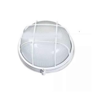 ALUMINIUM BULKHEAD ROUND WHITE