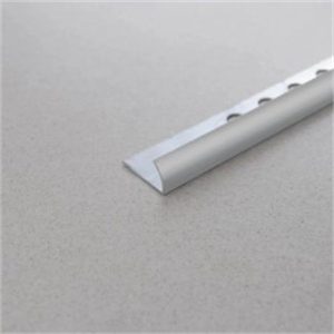 ALUMINIUM EDGE TRIM ROUND 12MM 2.6MTR