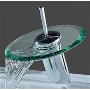 BASIN MIXER GLASS WATERFALL