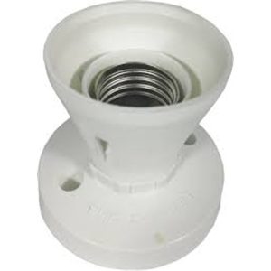 BATTERN LAMPHOLDER PVC E27