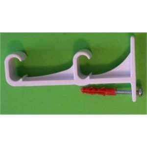 CURTAIN RAIL DBL WALL BRACKET