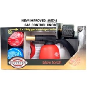 GAS BLOW TORCH SELF IGN W/CANNISTERS