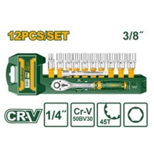 JDST3212 12PCS 3/8 SOCKET SET