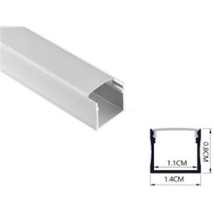 LED STRIP LIGHT PROFILE SURFACE 1.1Wx0.8D