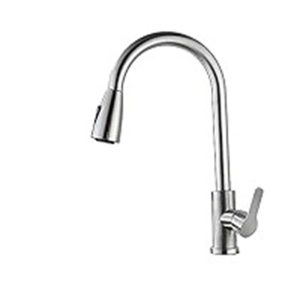 SINK MIXER WITH PULL DOWN SPRAY HEAD CP