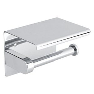 TOILET ROLL HOLDER S/STEEL STR COVER