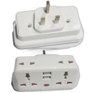 TRAVEL ADAPTOR DOUBLE + USB