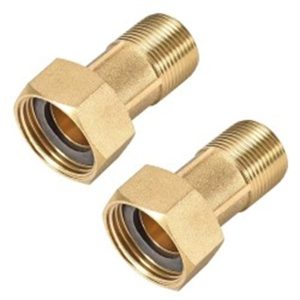 WATER METER CONNECTORS 15MM BRASS